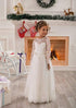 Little Miss Dresses Little Palace Store 2 Ivory Long Sleeves